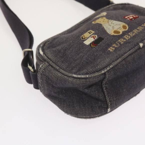 BURBERRY Hand Bag Denim Navy Auth ti1533 - Picture 15 of 16